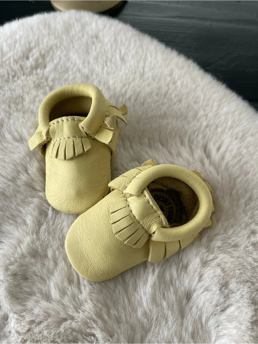 Freshly picked yellow moccs sz 0